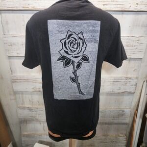 Hypnotized South Florida Black Rose Graphic T-Shirt Mens Small Streetwear Tee
